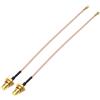 Bingfu Cavo SMA Femmina a Presa Micro Coassiale 0.3mm RG178 30cm Cavo da Antenna Wi-Fi (2 pezzi) per Schede di Rete Wireless Mini PCI Express PCIE Router Adattatore WiFi Trasmettitore Drone UAV FPV