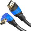 KabelDirekt - 7,5 m Cavo HDMI 4K 270° (High Speed HDMI con Ethernet, 4K Ultra HD, 3D, Full HD 1080p, HDR, ARC, PS5, XBO, HDTV)