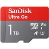 SanDisk 1TB Ultra Go scheda microSDXC + adattatore SD (per smartphones e Tablet Android, UHS-I, fino a 150 MB/s, Full HD Video, V10, con prestazioni app A1, Class 10, U1) per Amazon