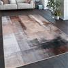 Paco Home Tappeto Salotto Moderno Soggiorno Tessuto Liscio Moderno Motivo Astratto Vintage Lavabile In Lavatrice, Dimensione:120x160 cm, Colore:Multicolore 3