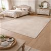 VARIKASHOM Tappeto Salotto Camera da letto pelo corto, Decorazioni per la Casa Soggiorno,Beige moderno, grigio, 200 x 250 cm
