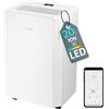 Turbionaire Deumidificatore Casa Muffa Turbionaire Revi 20 WIFI ION, 20L/24h, Purificazione tramite ionizzazione, Adatto fino a 40㎡, Doppio drenaggio, Timer, Tanica da 4,5L, Deumidificazione Smart, Controllo APP