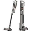 uwant Aspirapolvere Senza Fili Potente con Svuotamento Automatico V500 25000Pa CleanSync Leggero e Station Compatta Luce Verde 60° Micron Dust Detection Spazzola V Antigroviglio 5 Livelli Filtrazione