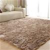 ORINOVA Tappeto Peloso Beige 240x300 cm Morbido Camera da Letto Tappeti Rug Scendiletto Lavabile in Lavatrice Moderno Salotto