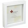 Lawrence Frames 795255 Wood Treasure Shadow Box Cornice, 12,7 x 12,7 cm, Bianco