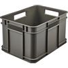 keeeper Contenitore con Maniglie, Euro-Box M, Procyclen, 16 l, Bruno Eco Line, Eco-Grigio
