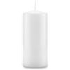 Cereria Di Giorgio - Candela Cero Laccata - Colore Bianco Cloud - Diametro 7 cm Altezza 15 cm - Durata 85 ore - Con Sacchetto Regalo - Artigianale