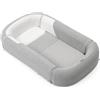 Chicco Mommy Pod 3in1, Riduttore Lettino Neonato, 81 cm x 49 cm, Nido per Bebè, 0-3 mesi per la Nanna, 0-8 mesi per il Tummy Time, Rivestimento in Cotone Organico, Lavabile in Lavatrice, Grigio