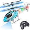 TERRAMUS Elicottero RC per ragazzi e adulti, 2.4G elicottero telecomandato con luce LED per bambini dai 12 anni in su, 3,5 canali, giroscopio, altezza fissa, avvio con un pulsante, regalo aereo RC