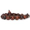 Tamashii bracciale 1 giro originale Tibetano realizzato con pietra naturale gold swan obsidian e cordoncino marrone.Unisex.Tg unica.BHS900-291