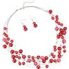 FULU AUTUMN Collana di perle a strati multifilo collane girocollo di perle per le donne gioielli con perline per feste di nozze, Perla, Perle sintetiche