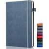 GDMLUP Bullet Journal Dotted - A5 Dotted Journal 140GSM Carta, Taccuino Puntinato con 152 Pagine, Tasca Posteriore, Supporto Penna, Hardcover Dot Notebook per la Pianificazione, Note, Studio