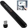 XiDeShop Telecomando per presentazioni PowerPoint 2-in-1 USB Type-C, puntatore wireless con design a doppia testa, compatibile con USB e Type-C, portata estesa per computer e laptop