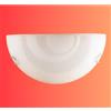 Illuminando GIRO APPLIQUE CLASSICA A VASCHETTA IN VETRO BIANCO SATINATO LAMPADINA ATTACCO E27