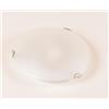 Illuminando BIANCA LAMPADA DA SOFFITTO ROTONDA 4 MISURE IN VETRO BIANCO SATINATO LAMPADINE ATTACCO E27