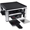 Steba Raclette, piastra antiaderente in alluminio pressofuso, 4 padelle antiaderenti, 4 ripiani, controllo della temperatura, 900 W, RC 104