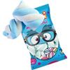 Generico Marshmallow Treccia Bianco e Azzurro, 1 kg, Dolci Colorati, Formato Maxi