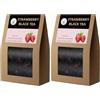 HANFANGLING Tè Nero alla Fragola, 2 Pezzi, Foglie naturali sfuse, Tè nero, Tè cinese, Unisce il Sapore Fruttato Della Fragola on L'aroma Del Tè Nero