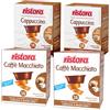 Generico Set 64 Capsule Ristora miste per macchine ad uso domestico compatibili con il sistema A Modo Mio* 32 caffè macchiato 32 cappuccino