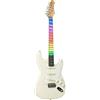 EKO GUITARS - ST-300 Visual Note, Chitarra Elettrica, Tastiera LED Interattiva, App Didattica Bluetooth, 3 Pickup Single-Coil, Ponte Tremolo, Colore Olympic White