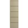 KARE Design scarpiera Caruso, khaki, 5 ante basculanti per max. 10 paia, conservazione oggetti, salvaspazio, 173x50x15cm, corridoio, ingresso, stile minimalista, design e praticità