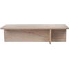 Hanah Home Elegante tavolino da caffè, colore travertino, 120 x 30 x 45 cm, 100% melamina rivestita in melamina, spessore 25 mm, perfetto per la vita moderna
