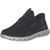 Skechers Glide-Step Noxus - Sneaker da Uomo Senza Mani, Nero, 10.5 Wide