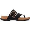 Clarks Parco Reileigh, Infradito Donna, Nabuk Nero, 40 EU