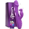 Cacuola Sex Toys Vibratoreper Donna Professionale, AI Sync Vibratore Rabbit 10 * 10 Tele