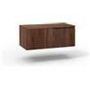 AQA DESIGN base portalavabo con top 1 cestone, sotto lavabo da bagno frontale in MDF cannettato, mobile sottolavabo, top di copertura, nr1 cassetto con scorrimento e - Rovere - 90x45x37 cm