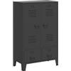 vidaXL Guardaroba industriale Armadio portaoggetti Organizzatore di vestiti Armadio per vestiti Camera Casa Antracite 67x35x107 cm Acciaio