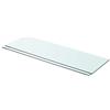 WEMYUFURN 2 ripiani in vetro trasparente, 80 x 25 cm, per soggiorno, camera da letto e ufficio