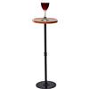 Benhurb Tavolino alto, piccoli tavolini rotondi, tavolino con piedistallo, tavolino da caffè Martini, tavolino angolare per piccoli spazi, soggiorno, camera da letto (marrone)