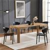 Shally Dogan Tavolo Allungabile da 4 a 6 Posti per Sala da Pranzo e Cucina, Tavolo Estensibile da 120 a 200 cm con Apertura a Scorrimento, Struttura Robusta, Design Moderno Salvaspazio (Quercia)