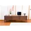 PIB Mobile TV in noce, stile scandinavo, 200x45x55cm, con spazio di stoccaggio, design di metà del XX secolo, linee armoniose