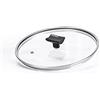 Moneta Nova Coperchio Piatto Bordo in Acciaio Inox, 26 cm
