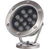 WZYJLyds Faretto per Laghetto Subacqueo Illuminazione A Fontana A LED A Bassa Tensione 12V Impermeabile IP68 Acciaio Inossidabile Illuminazione Subacquea per Piscina, Fontana, Stagno(Blu,12W)