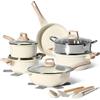 JUST PERFECTO HOUSEHOLD APPLIANCES JUST PERFECTO Batteria Pentole e Padelle a Induzione, Set Padelle Antiaderenti Per tutti i piani cottura, Batteria di pentole antiaderente 24/28cm con Coperchi, set pentole induzione senza pfoa e ptfe