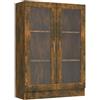 vidaXL Mobile Vetrina Rovere Fumo 82,5x30,5x115cm in Legno Multistrato