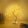 CNMTCCO LED albero luce, decorazione regolabile per interni alimentata da USB/batteria, luce bianca calda per Natale, soggiorno, camera da letto