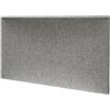 mollis homelike interiors MOLLIS - Pannello da parete rettangolare e decorativo, adatto come testiera o protezione dagli impatti, riduce il suono e migliora l'acustica, in schiuma, 60 x 30 cm, grigio