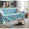 SpazioTessile Copritutto Arredatutto Telo arredo Copridivano Copriletto Fantasia Letto Divano (Mare Blu, 180x300)