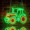 POSSHE Insegna al neon con trattore, regalo con trattore, decorazione da parete a LED con alimentatore USB, lampada dimmerabile, decorazione per la stanza dei bambini per ragazzi e ragazze per Natale