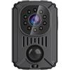 SEVEQIS Fotocamera corporea, MD31 Mini PIR Video Body Camera Clip posteriore Fotografia DV Smart HD 1080P Registratore Motion Activated Piccolo for auto Nanny Cam(Only camera)