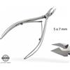Tronchesina per cuticole pelli doppia molla da 5 o 7 mm acciaio inox per manicure e pedicure Tuttoperlestetica 5 mm