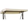 Ferocity Universale Tetto del Dondolo da Giardino Ricambio Ricambi tettuccio Tetto Dondolo Copertura Superiore baldacchino Dimensione 118x188x20 cm Beige [101]