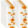 NQEUEPN 24 Pezzi Trappole Mosche Adesivi per Finestra, Trappole Antimosche Trasparenti, Strisce Adesive di Carta Antimosche da Interno per Casa Scuola Ristorante Mensa (Stile Margherita)