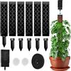 RURIZHONGTIAN 6 bastoncini di muschio per Monstera, autoirrigazione, con ausilio per irrigazione e fascetta, asta per piante Monstera, supporto per arrampicata Monstera.
