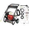 LENJKYYO Idropulitrice a Scoppio 7.5HP, 2200PSI 2.3GPM Idropulitrice Acqua Calda, Idropulitrice Professionale 4 Tempi Raffreddata ad Aria con 5 Boccheggi, Pulivapor Alta Pressione