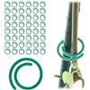 KADAX Set di 50 Clip per Piante, Clip per Piante rampicanti e rampicanti, Accessori per sostenere pomodori in Giardino e Serra (Spirale)